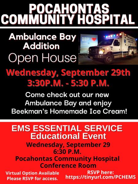 New Ambulance Bay Open House
